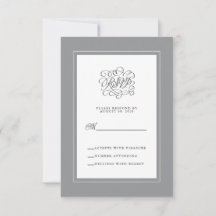 Ultimate Gray Elegante Wedding Chic Enclosure