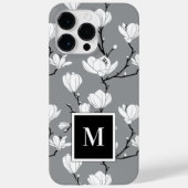 Ultimate Gray Mit Monogramm Magnolia Blume Case Ma (Rückseite)
