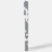 Ultimate Gray Mit Monogramm Magnolia Blume Case Ma (Rückseite / Links)