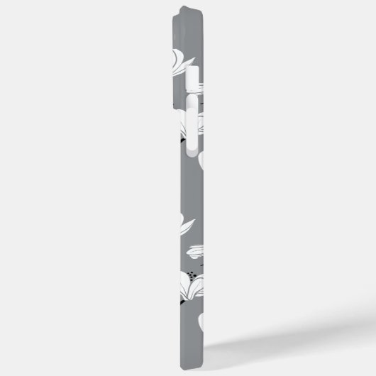 Ultimate Gray Mit Monogramm Magnolia Blume Case Ma (Rückseite / Links)