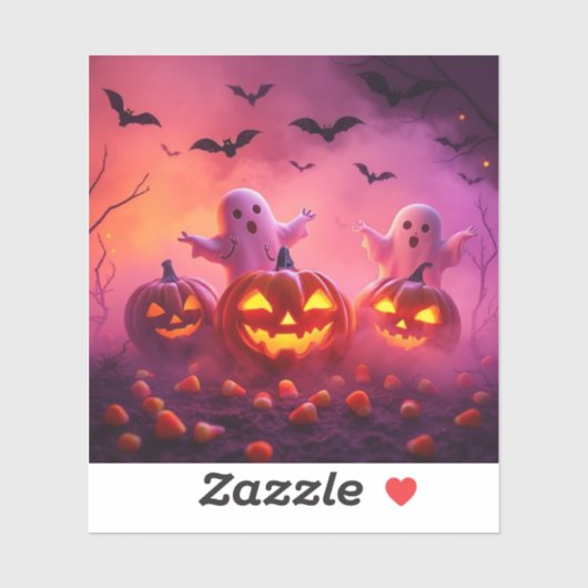 Ultimate Halloween Sticker - Ghosts & Pumpkins (Blatt)