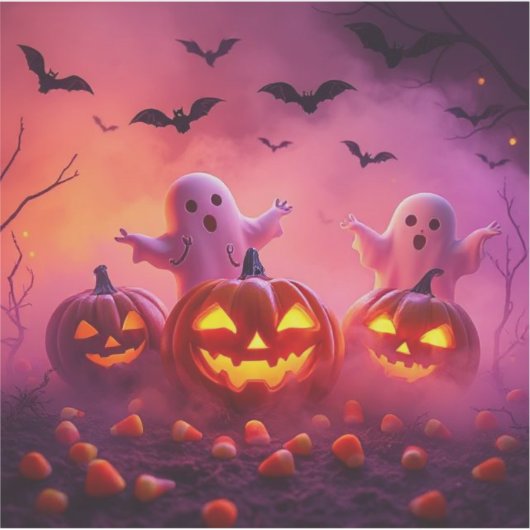 Ultimate Halloween Sticker - Ghosts & Pumpkins (Vorderseite)