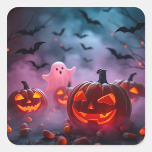 Ultimate Halloween Sticker Wicked Ghosts & Pumpkin