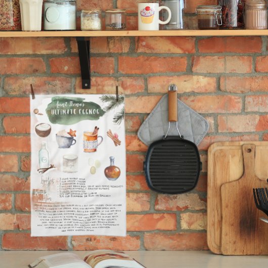 Ultimate Homemade Eggnog | Rezept Heirloom Geschirrtuch