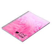 Ultimate Hot Pink Fuzzy Imitate Fur Notizblock (Linke Seite)