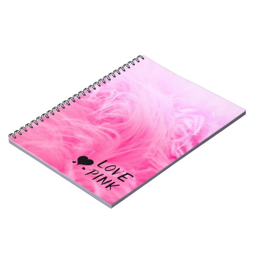Ultimate Hot Pink Fuzzy Imitate Fur Notizblock (Linke Seite)