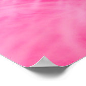 Ultimate Hot Pink Fuzzy Imitate Fur Poster (Ecke)