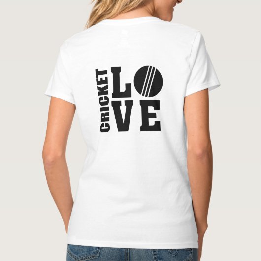 Ultimate I Liebe Cricket, Cricket T-Shirt (Rückseite)