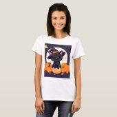 Ultimate Magical Witch Cat Halloween T-Shirt (Vorne ganz)
