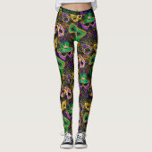 Ultimate Mardi Gras Leggings bereit zum Party (Vorderseite)
