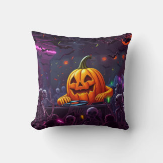 🎃 Ultimate Mind Blasween Halloween Pumpkin DJ Rav Kissen