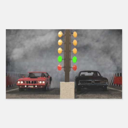 Ultimate Mopar Showdown Rechteckiger Aufkleber (Vorderseite)