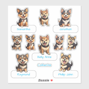Ultimate Niedlich Black Shiba Inu Puppy Collection Aufkleber
