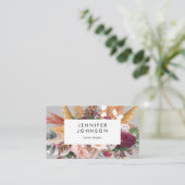 Ultimate Pampas Grass Floral Tropical Chic modern Visitenkarte (Stehend Vorderseite)