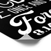 Ultimate Pi Day Forever Design Funny Pi Day Poster (Ecke)
