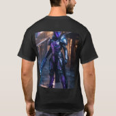 Ultimate Sci-Fi Elven Soldier: Cybernetic Warrior T-Shirt (Rückseite)