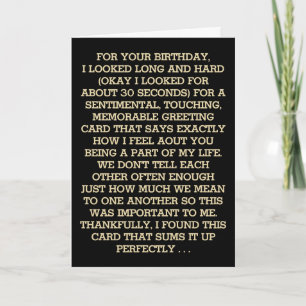 Ultimate Sentimental Birthday Message (Whiskey) Karte