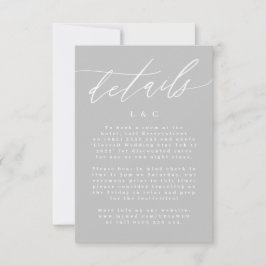 Ultimate Simple Light Gray Japandi Modern Neutral RSVP Karte