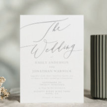 Ultimate Simple Light Gray White The Wedding
