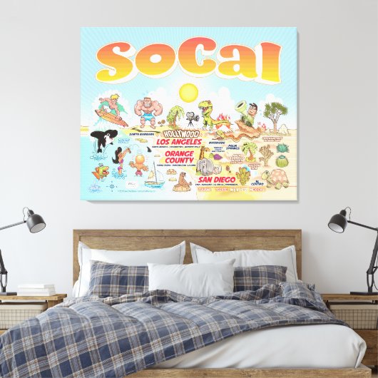 Ultimate SoCal Leinwanddruck (Insitu (Schlafzimmer))