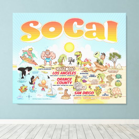 Ultimate SoCal Leinwanddruck (Insitu (Holzboden))