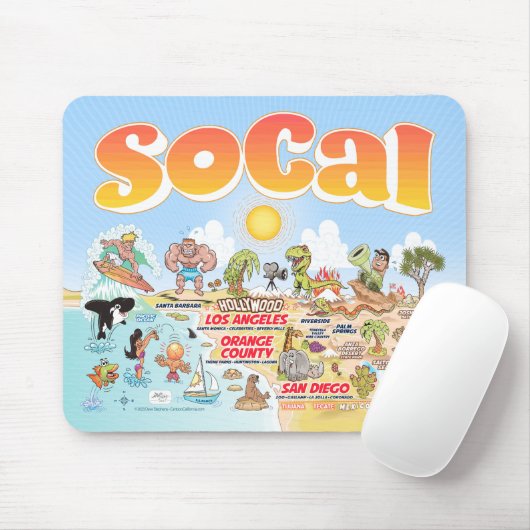 Ultimate SoCal Mouse Pad Mousepad (Mit Mouse)