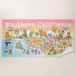 Ultimate SoCal Sunset Beach Handtuch