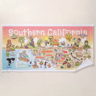 Ultimate SoCal Sunset Beach Handtuch