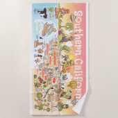Ultimate SoCal Sunset Beach Handtuch (Vorderseite)