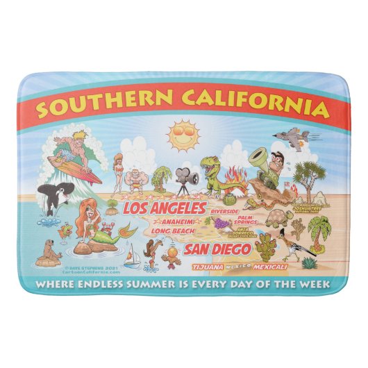 Ultimate Sunny California Bath Mat Badematte (Vorderseite)