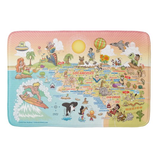 Ultimate Sunny California Bath Mat Badematte (Vorderseite)