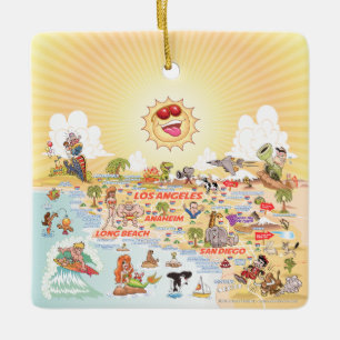 Ultimate Sunny California Keramik Ornament