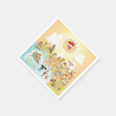 Ultimate Sunny California Paper Napkin Serviette (Ecke)
