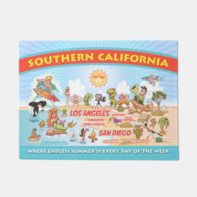 Ultimate Sunny California Standard Door Mat Fußmatte (Vorderseite)
