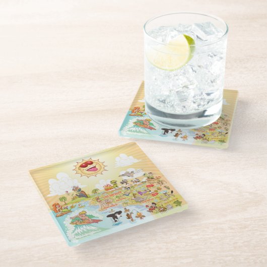 Ultimate Sunny California Untersetzer (Schrägansicht)