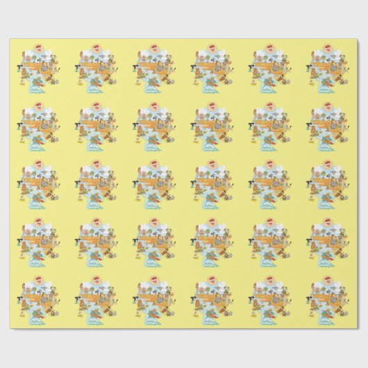 Ultimate Sunny California Wrapping Paper Geschenkpapier (Flach)