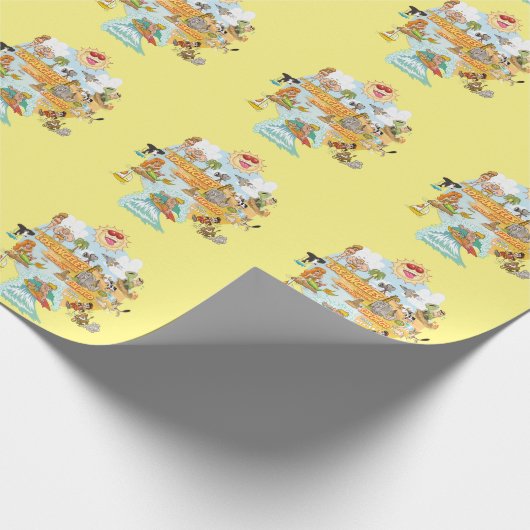 Ultimate Sunny California Wrapping Paper Geschenkpapier (Ecke)