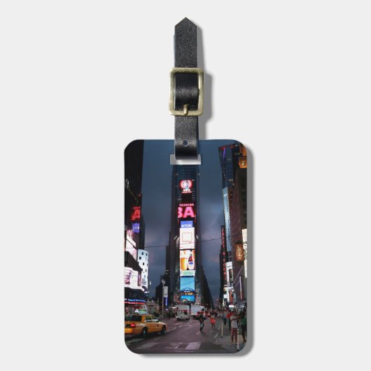 Ultimate Times Square New York Gepäckanhänger (Vorderseite vertikal)