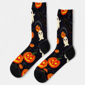 Ultimate Vibranding Crew Socks Pumpkins & Flying B Socken (Linkes Detail)