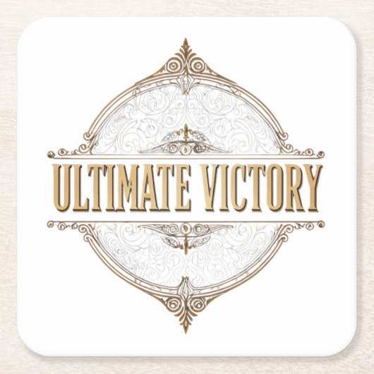 Ultimate Victory Rechteckiger Pappuntersetzer (Vorderseite)