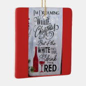 ULTIMATE ***WEINLOVER S*** CHRISTMAS ORNANATION KERAMIKORNAMENT (Rechts)