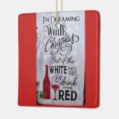 ULTIMATE ***WEINLOVER S*** CHRISTMAS ORNANATION KERAMIKORNAMENT (Links)