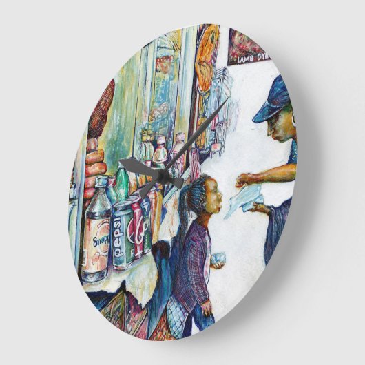 Ultimately Produces Hope Große Wanduhr (Winkel)