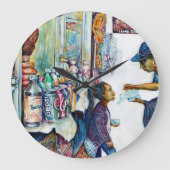 Ultimately Produces Hope Große Wanduhr (Vorderseite)