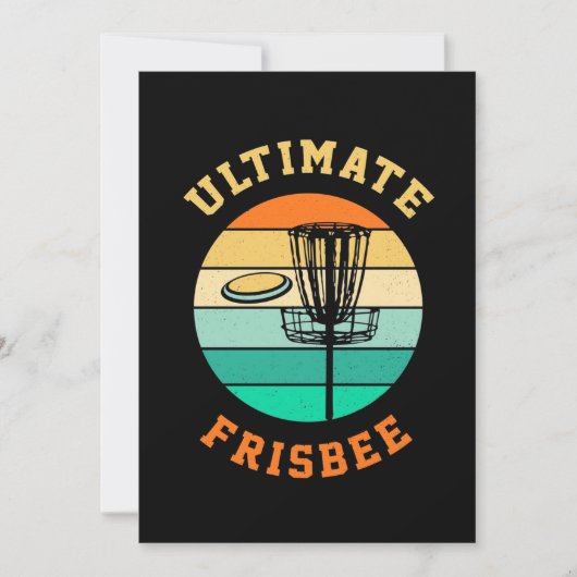 Ultimative Frisbee-Scheiben-Golf Einladung (Vorderseite)