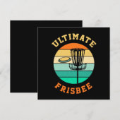 Ultimative Frisbee-Scheiben-Golf Feiertagskarte (Vorne/Hinten)