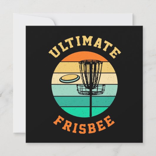Ultimative Frisbee-Scheiben-Golf Feiertagskarte (Vorderseite)