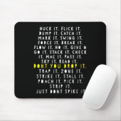 Ultimative Frisbee-Spielsprache Frowler Disc Golf Mousepad (Mit Mouse)