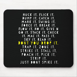Ultimative Frisbee-Spielsprache Frowler Disc Golf Mousepad