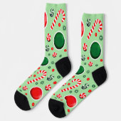Ultimative Frisbee Weihnachten Socken (Linkes Detail)